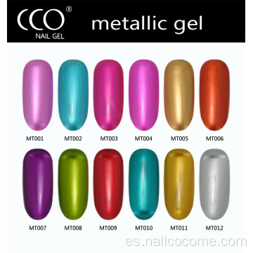 CCO Atractivos uñas 3D UV Gel Metálico Metálico esmalte de uñas para decoraciones de uñas 3D